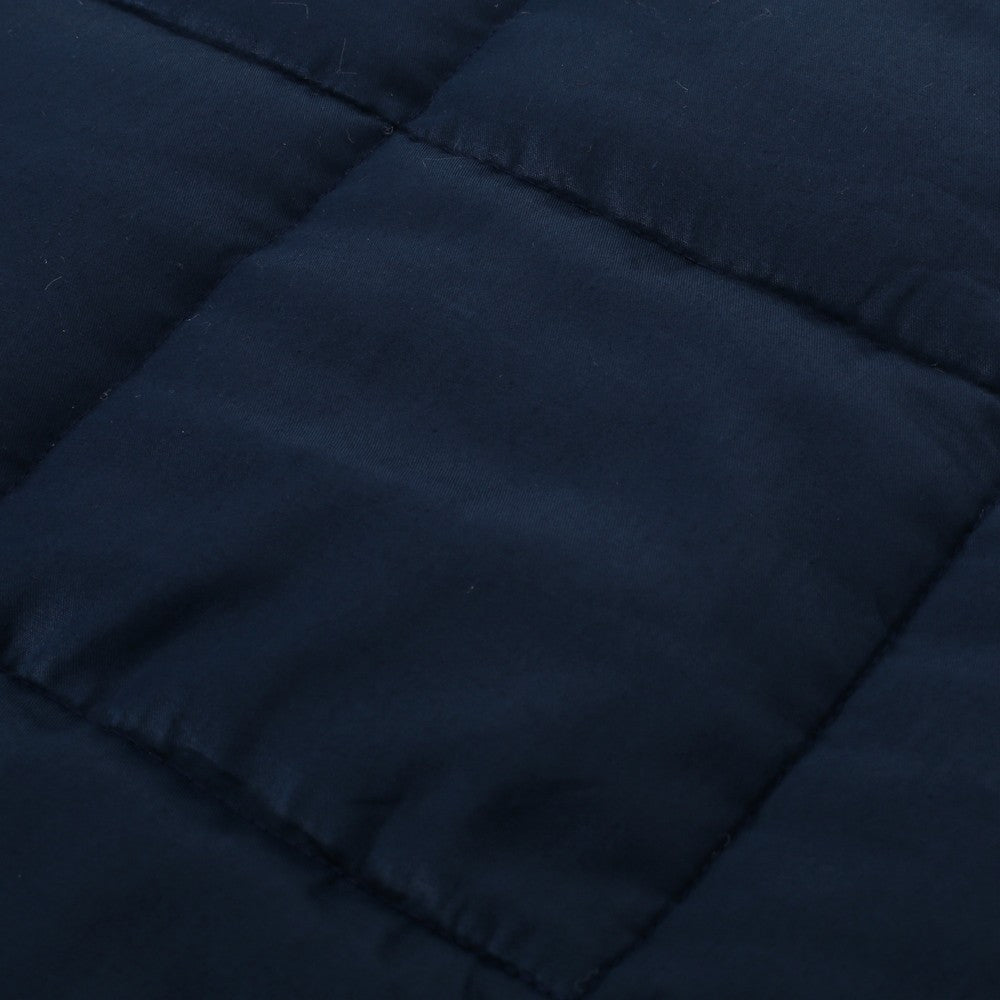 Blankie 20lbs Weighted Blanket 60 x 80 Cotton Multilayer Navy Blue