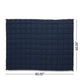 Blankie 20lbs Weighted Blanket | 60 x 80 Cotton Multilayer | Navy Blue