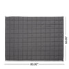 Blankie 20lbs Weighted Blanket | 60 x 80 Cotton Multilayer | Dark Gray