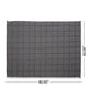 Blankie 20lbs Weighted Blanket | 60 x 80 Cotton Multilayer | Dark Gray