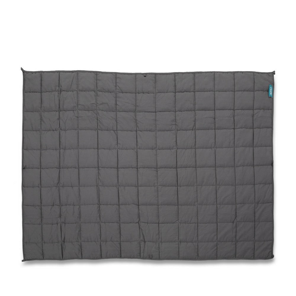 Blankie 20lbs Weighted Blanket, 60 x 80 Cotton Multilayer, Dark Gray