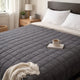 Blankie 20lbs Weighted Blanket | 60 x 80 Cotton Multilayer | Dark Gray