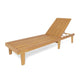 Pina Outdoor Chaise Lounger 79 Inch Slatted Acacia Wood Brown BM326999