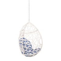 Metal, Polyethylene Rattan, Fabric