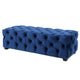Puro Ottoman Bench | 51" | Button Tufted | Plush Navy Blue Velvet