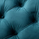 Puro Ottoman Bench | 51" | Button Tufted | Plush Teal Blue Velvet