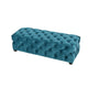 Puro Ottoman Bench | 51" | Button Tufted | Plush Teal Blue Velvet