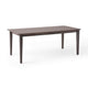 Dining Table | 76" Rectangular | Curved Corners | Brown Rubberwood