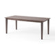 Dining Table | 76" Rectangular | Curved Corners | Brown Rubberwood