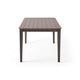 Dining Table | 76" Rectangular | Curved Corners | Brown Rubberwood