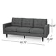 Apex Sofa | 3 Seater | 83" | Classic Button Tufted | Dark Gray Fabric