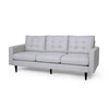 Apex Sofa | 3 Seater | 83" | Modern Button Tufted | Beige Fabric