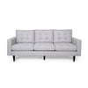 Apex Sofa | 3 Seater | 83" | Modern Button Tufted | Beige Fabric