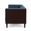 Yuro Sofa | 3 Seater | Chesterfield Button Tufted | 90" | Blue Fabric