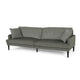 Foli Sofa | 96" | Rubberwood Tapered Legs | Transitional Taupe Gray