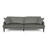 Foli Sofa | 96" | Rubberwood Tapered Legs | Transitional Taupe Gray