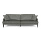 Foli Sofa | 96" | Rubberwood Tapered Legs | Transitional Taupe Gray