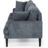 Foli Sofa | Tapered Legs | 96" | Plush Bench Seats | Dark Blue Fabric