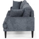 Foli Sofa | Tapered Legs | 96" | Plush Bench Seats | Dark Blue Fabric