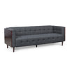 Yuro Sofa | 3 Seater | Chesterfield Button Tufted | 90" | Gray Fabric