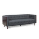 Yuro Sofa | 3 Seater | Chesterfield Button Tufted | 90" | Gray Fabric