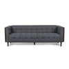 Yuro Sofa | 3 Seater | Chesterfield Button Tufted | 90" | Gray Fabric