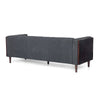 Yuro Sofa | 3 Seater | Chesterfield Button Tufted | 90" | Gray Fabric
