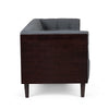 Yuro Sofa | 3 Seater | Chesterfield Button Tufted | 90" | Gray Fabric