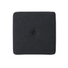 Liasa Footstool Ottoman | Charcoal Gray Fabric | Rubberwood | 17 Inch