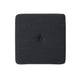 Liasa Footstool Ottoman | Charcoal Gray Fabric | Rubberwood | 17 Inch