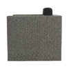 Perie Outdoor Swivel Chair | Black Fabric | Gray Wicker | 34 Inch