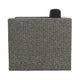 Perie Outdoor Swivel Chair | Black Fabric | Gray Wicker | 34 Inch