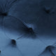 Vivan Ottoman | Tufted Blue Velvet | Soft Cushions | Round 40 Inch Top