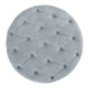 Keja Ottoman Tufted Light Gray Velvet Soft Cushioning Round 30 Inch