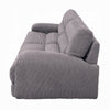 Enzo Sofa Rolled Cushioned Armrests Modern Gray Corduroy Upholstery BM327231