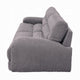 Enzo Sofa Rolled Cushioned Armrests Modern Gray Corduroy Upholstery BM327231