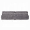 Enzo Sofa Rolled Cushioned Armrests Modern Gray Corduroy Upholstery BM327231