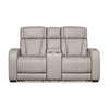 Ashley Boyin Power Recliner Loveseat | Gray Faux Leather | USB Port | 75’’ BM327282