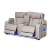 Ashley Boyin Power Recliner Loveseat | Gray Faux Leather | USB Port | 75’’ BM327282