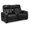 Ashley Boyin Power Recliner Loveseat | Black Faux Leather | USB Port | 75’’ BM327283