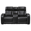Ashley Boyin Power Recliner Loveseat | Black Faux Leather | USB Port | 75’’ BM327283
