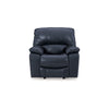 Ashley Leesa Power Rocker Recliner Chair | Soft Ocean Blue Leather | USB Port BM327290