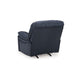 Ashley Leesa Power Rocker Recliner Chair | Soft Ocean Blue Leather | USB Port BM327290