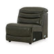Ashley Winona Modular Armless Accent Chair | Tufted Dark Gray Faux Leather