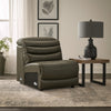 Ashley Winona Modular Armless Accent Chair | Tufted Dark Gray Faux Leather
