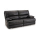 Ashley Monto Power Recliner Sofa | Plush Black Real Leather | USB Port | 82"