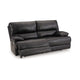 Ashley Monto Power Recliner Sofa | Plush Black Real Leather | USB Port | 82’’ BM327297