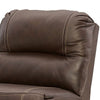 Ashley Rylee Modular Armless Accent Sofa Chair | Chocolate Brown Leather BM327298