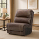Ashley Rylee Modular Armless Accent Sofa Chair | Chocolate Brown Leather