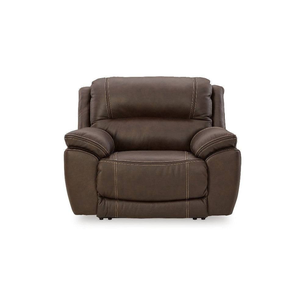 Ashley Rylee Recliner Chair | Power Headrest | Plush Chocolate Brown Leather BM327299